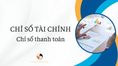 CHỈ SỐ TÀI CHÍNH PHẦN I: CHỈ SỐ THANH TOÁN