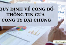 Quy định về công bố thông tin của công ty đại chúng