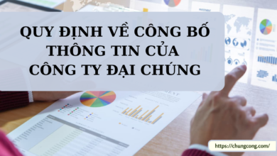 Quy định về công bố thông tin của công ty đại chúng